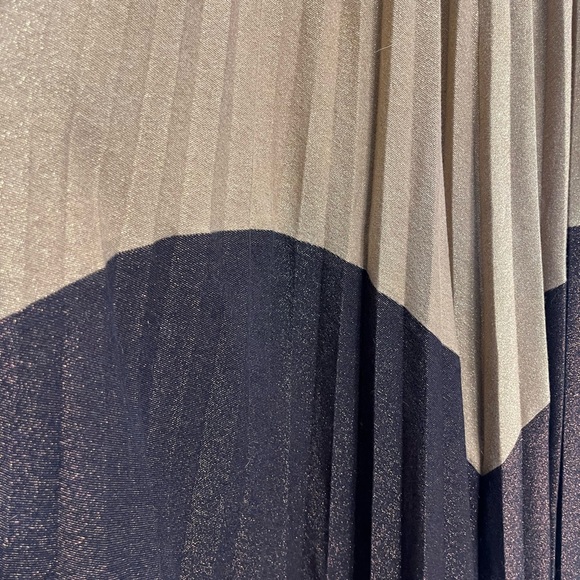 Free people metallic pleated dress size large - Picture 4 of 11